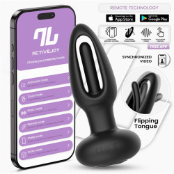 Zack Anal Plug with Flipping Tongue and Vibration with App