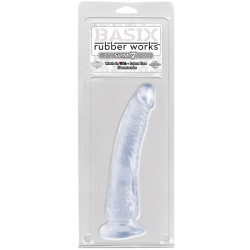 Dildo Slim 17,78 cm with Suction Cup - Clear
