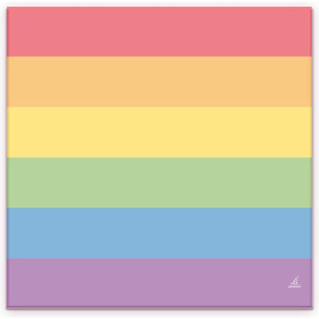 Set of 20 Napkins with the LGBT+ Colors