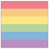 Set of 20 Napkins with the LGBT+ Colors