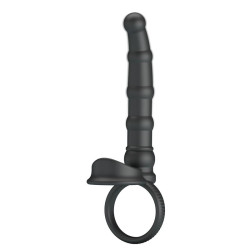 Tatum Cock Ring with Vibrating Plug Plug