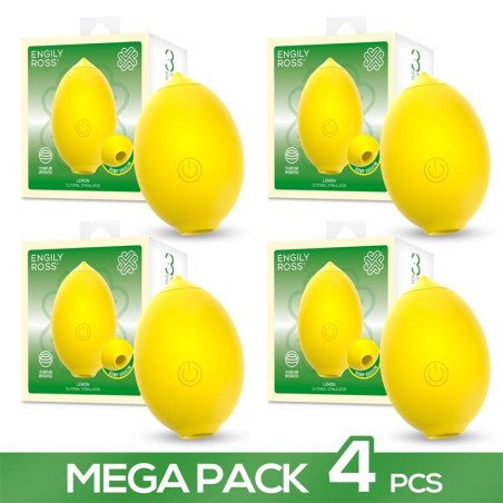 Pack of 4 Lemon Clitoral Stimulator with Suction