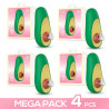 Pack of 4 Avocado Clitoral Stimulator with Suction