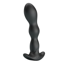 Yale Butt Plug with Vibration Black