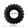 Penis Ring Sawtooth Liquid Silicone 25 mm
