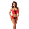 Top and Hotpants Red One Size
