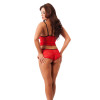 Top and Hotpants Red One Size