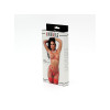 5 Pieces Set with Open Bra Red One Size
