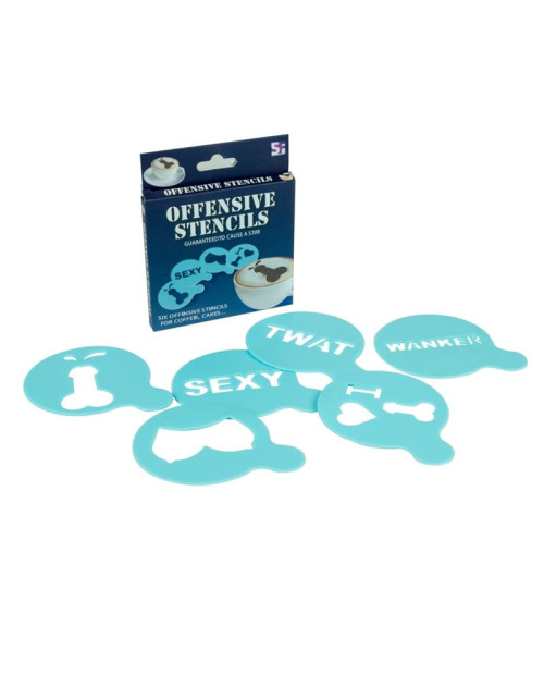Pack of 12 Offensive Stencils