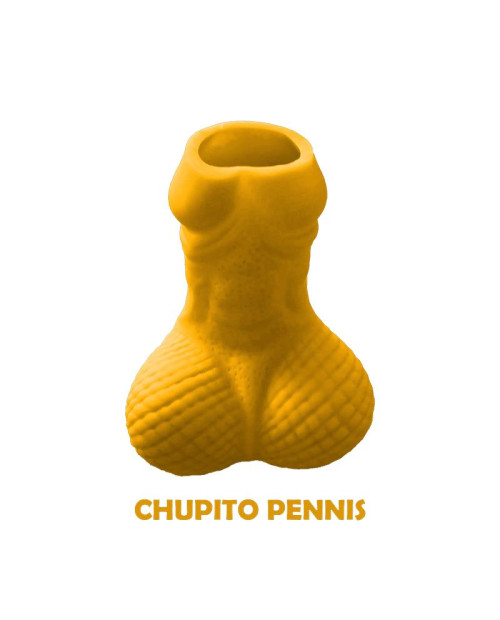 Penis Shaped Shot Glass Yellow