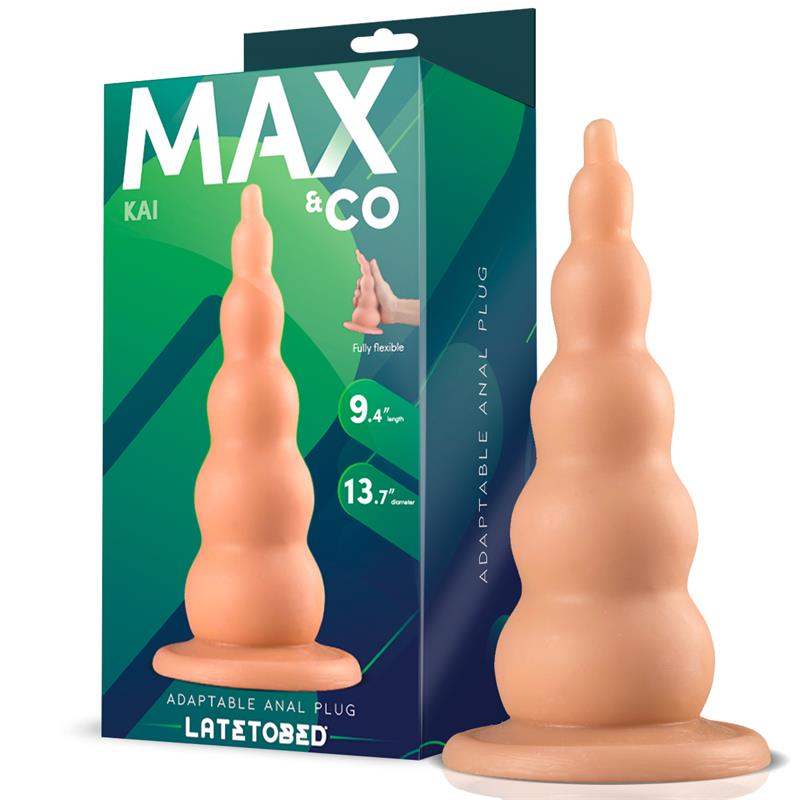 Kai Adaptable Butt Plug Flesh 9,4 - 18.4 cm