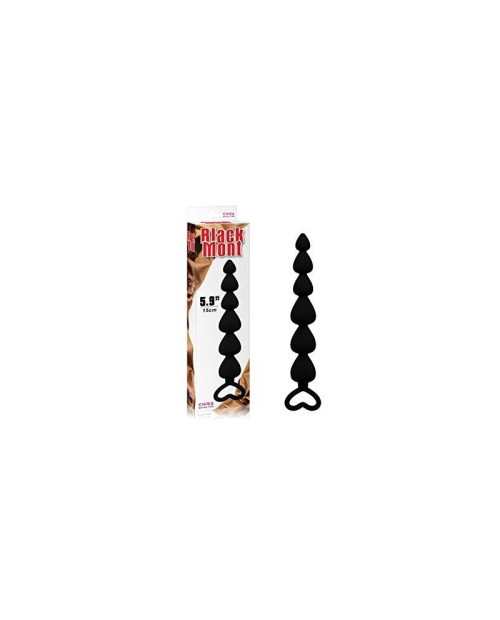 Elite Lovers Beads 19 cm Silicone Black