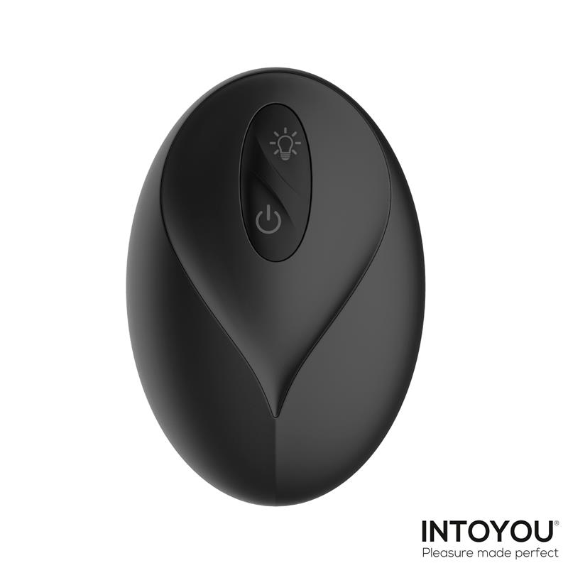 Krax Butt Plug with Vibration, Thrusting, Led Light and Remote