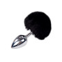 Metal Anal Plug with Pompon L