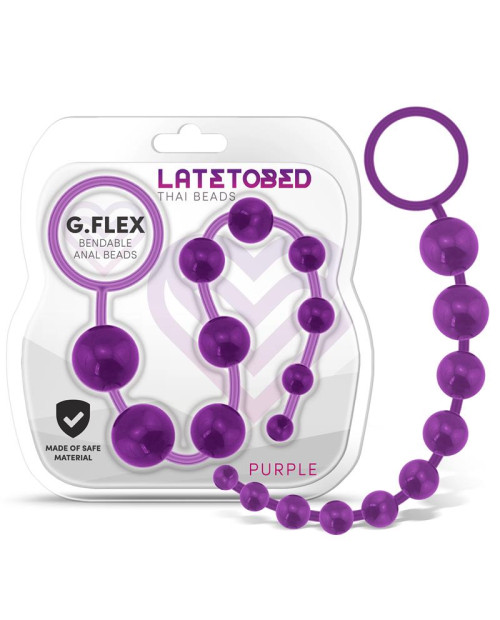 G.Flex Bendable Thai Anal Beads Purple