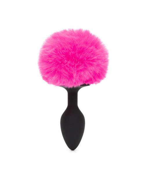 Butt Plug with Pink Fur Tail Small