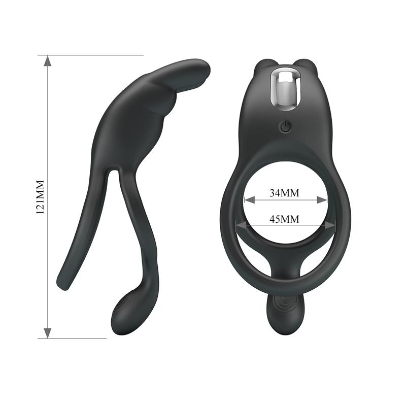 Seth Vibrating Double Cock Ring