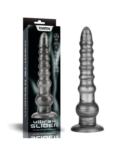 Vibrax Slider Anal Dildo with Vibration King Sized 12.5