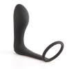 Ansel Anal Plug with Vibration and Cock Ring USB Silicone