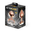 Rosegold Metal Anal Plug with White Rose Base - Size M