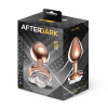 Rosegold Metal Anal Plug with White Rose Base - Size S