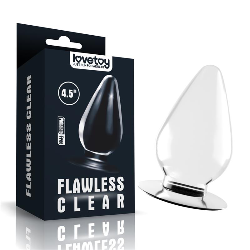Butt Plug Flawless Clear 4.5 Clear