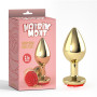 Showy Rose Anal Plug with Rose Jewel Size L