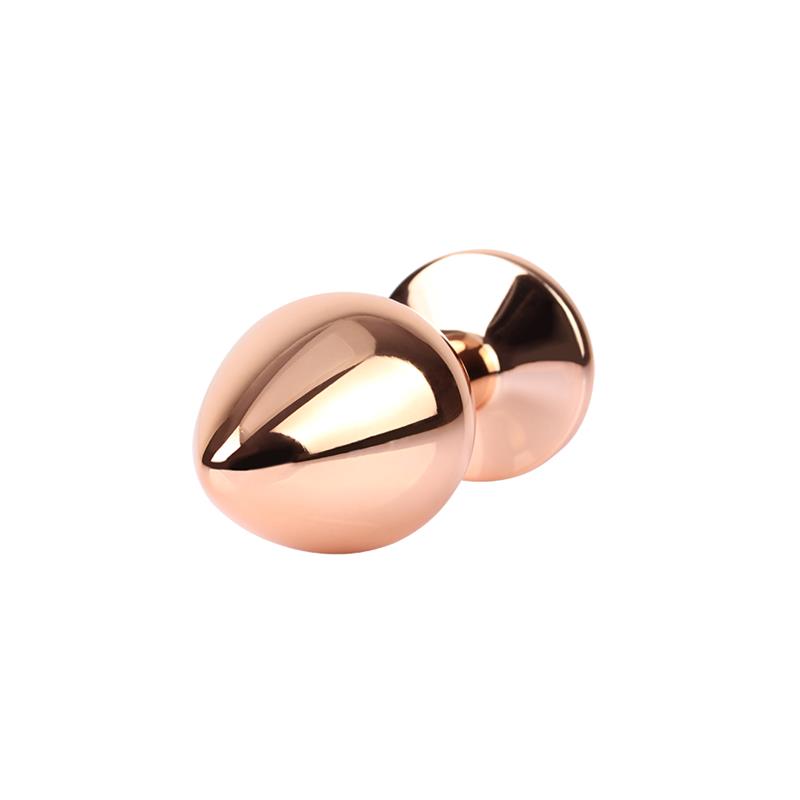 Anal Plug with Rose Jewel Color Rose Size M