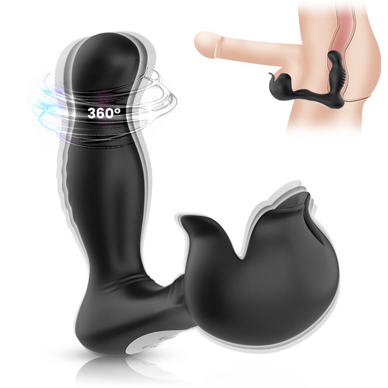 Prostate Massager 360? Rotation Testicles Stimulator