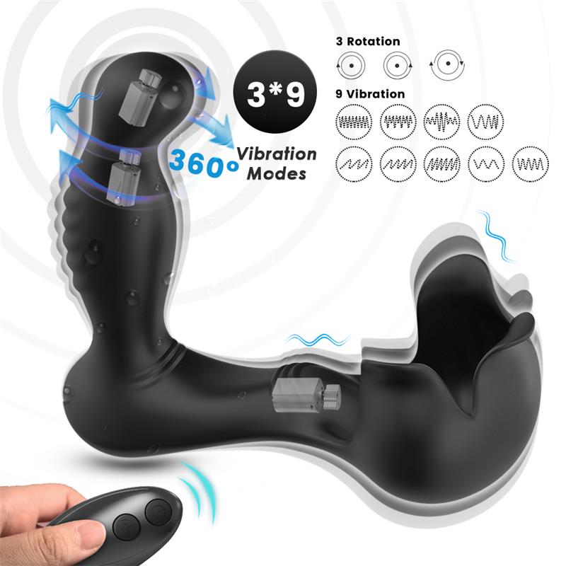Prostate Massager 360? Rotation Testicles Stimulator