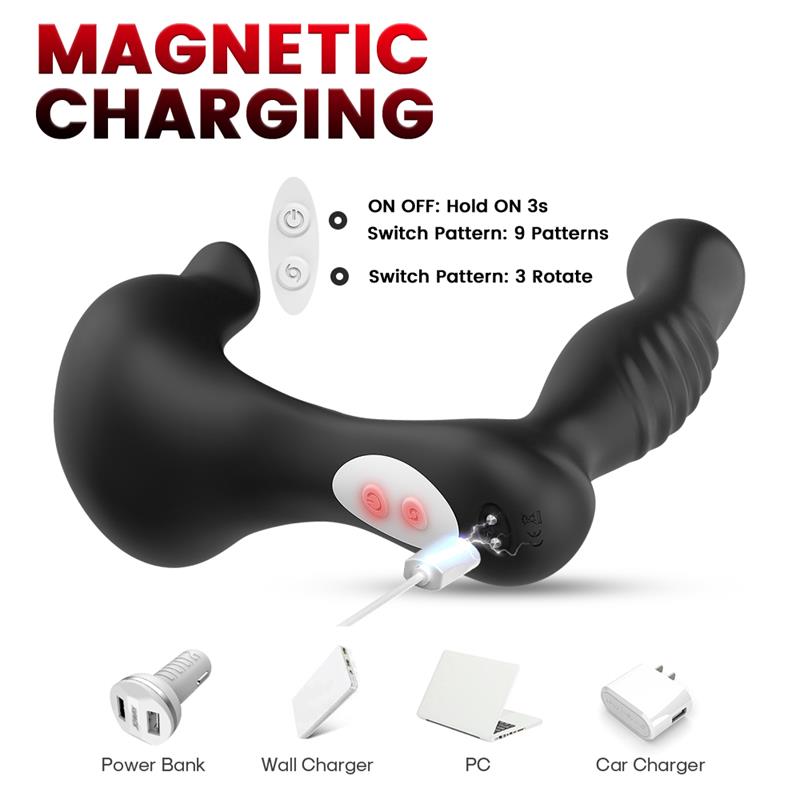 Prostate Massager 360? Rotation Testicles Stimulator