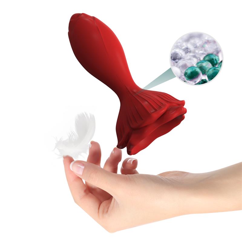 Vibrating anal plug with Rose Base