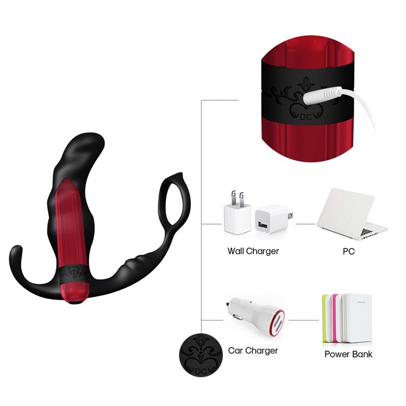 Two-in-one Anal Plug and Massager with Vibration