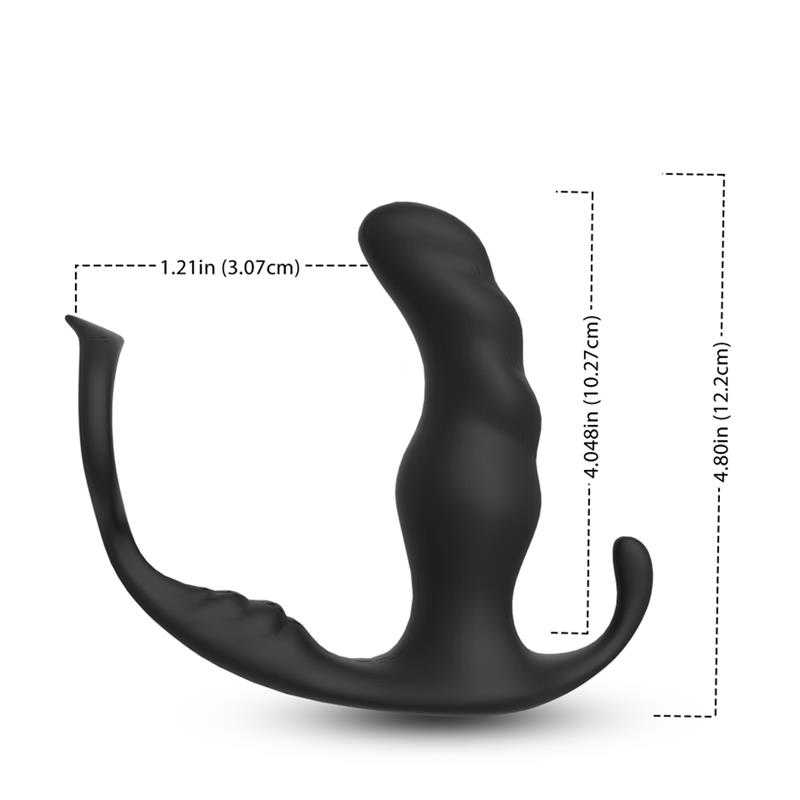 Two-in-one Anal Plug and Massager with Vibration