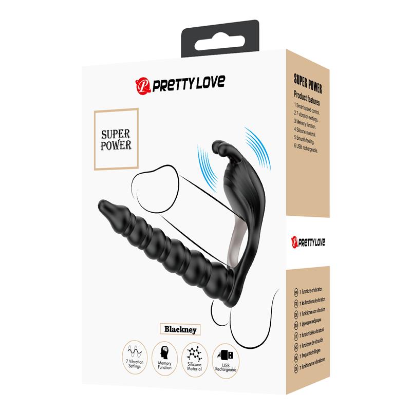 Blackney Cock Ring Vibrator Plug Silicone