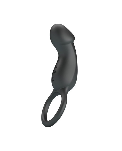 Trae Vibrating Cock Ring USB  Black