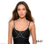 Mamen chain bra silver-tone One Size