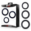 Set of 3 Penis Rings Silicone S, M and L