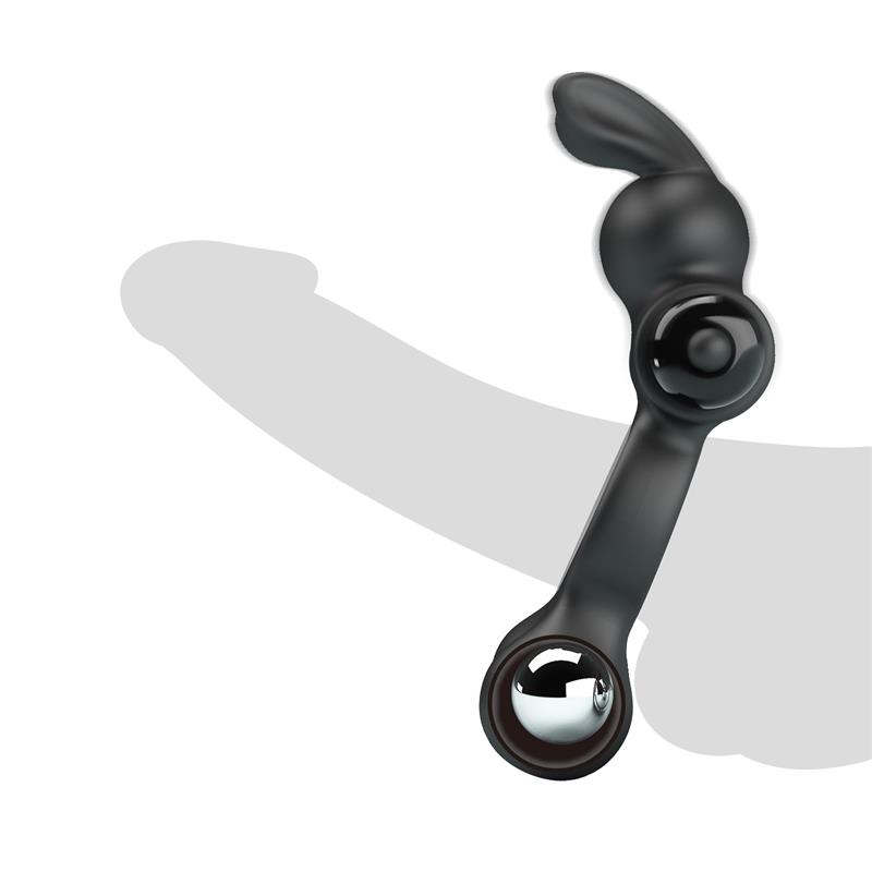 Yusuf Vibrating Penis Ring with Steel Beads 2x33gr
