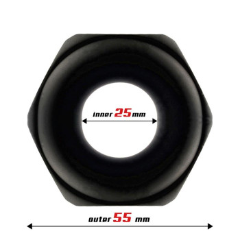 Penis Ring Nut Liquid Silicone 25 mm