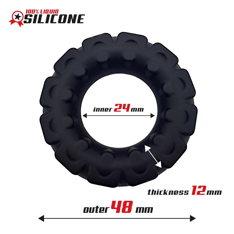 Liquid Silicone Cock Ring 2.4 cm