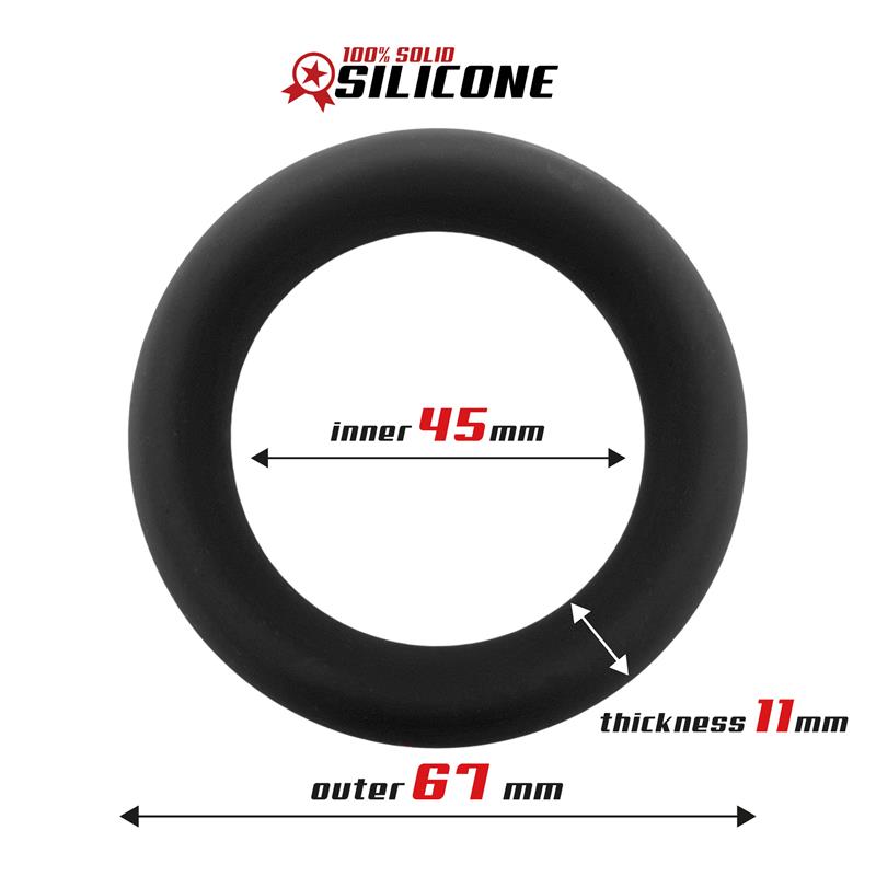 Solid Silicone Cock Ring 4.5 cm