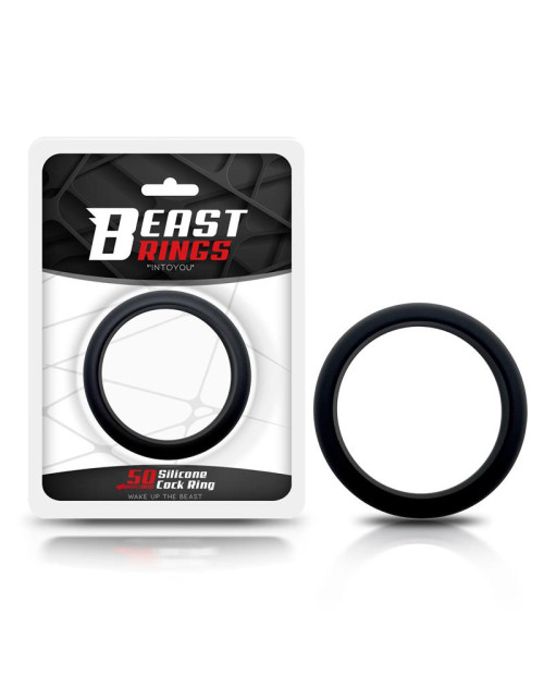 Cock Ring Solid Silicone 5 cm Black