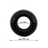 Cock Ring Super Flexible and Resistant Striped 1.9 cm Black