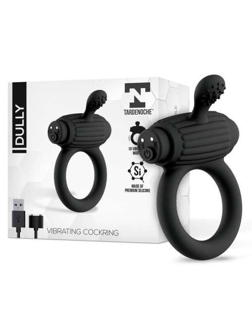 Dully Vibrating Penis Ring Silicone Magnetic USB