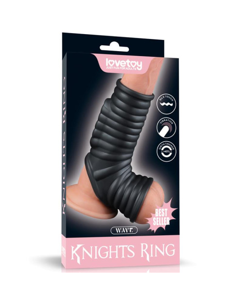 Vibrating Ring for Penis and Scrotum Wave Knights