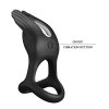 Silas Vibrating Penis Ring Black