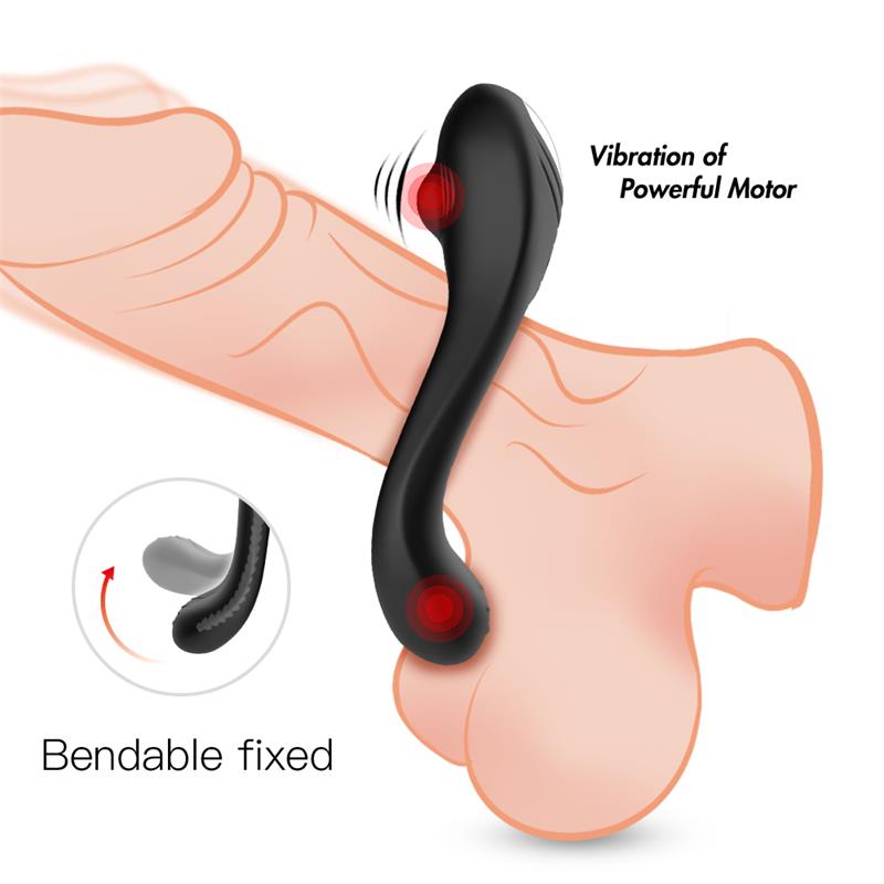 Vibrating Penis and Testicles Ring