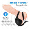 Vibrating Penis and Testicles Ring Adjustable