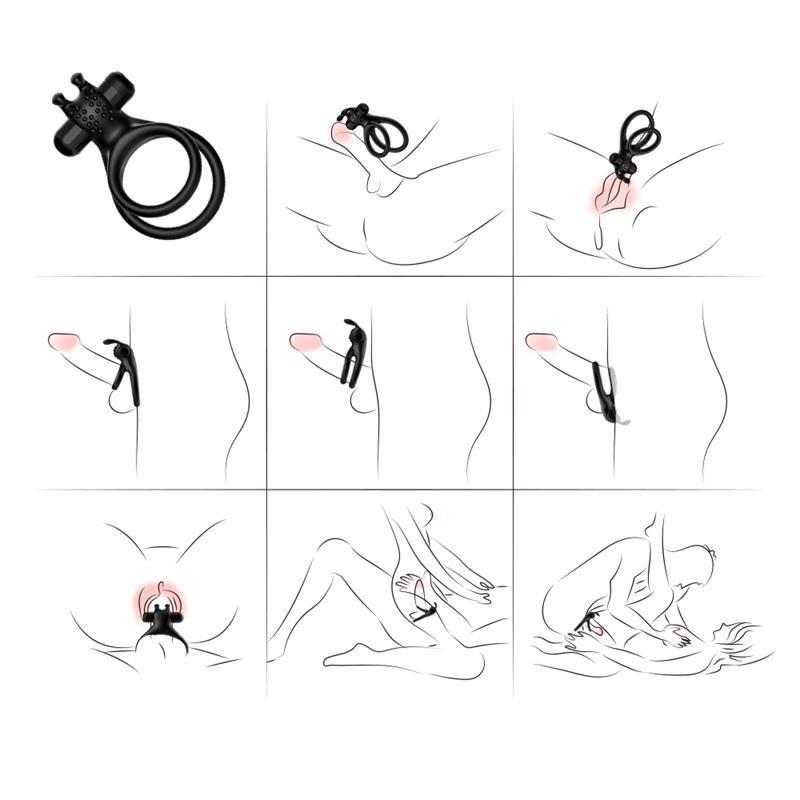 Vibrating bunny Penis ring